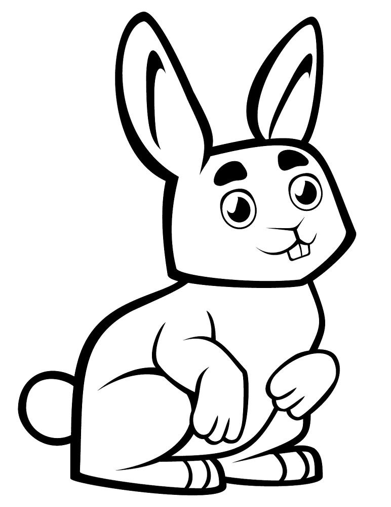 Cute Baby Rabbit Coloring Page Md Coloring Page — Free Printable — free printable coloring page