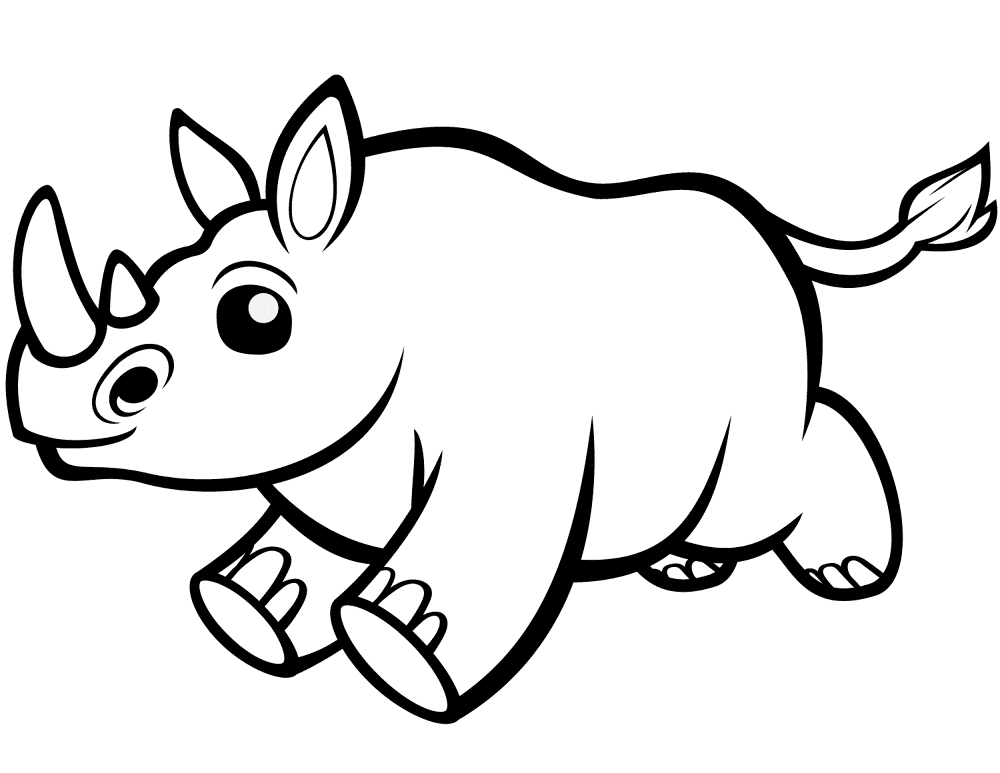 Cute Baby Rino Coloring Page Md Coloring Page — Free Printable — free printable coloring page