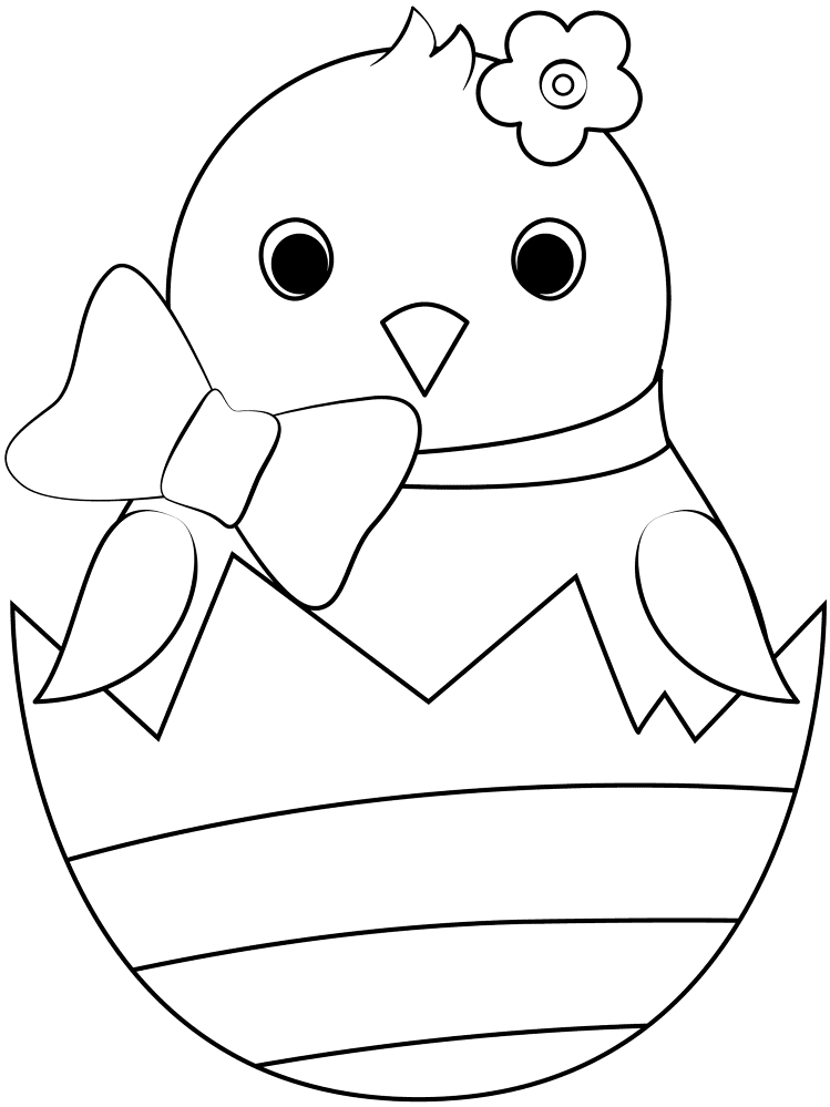 Easter Chick Coloring Page Md Coloring Page — Free Printable — free printable coloring page