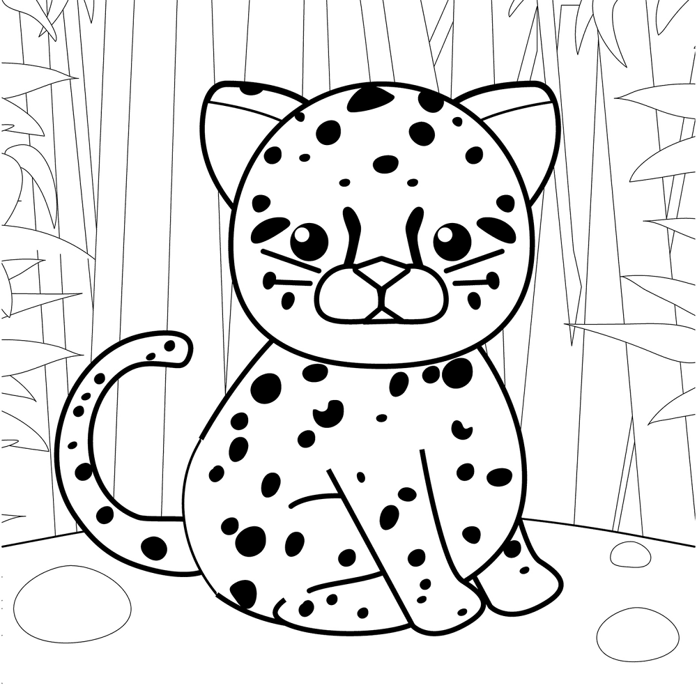 Leopard 2 Coloring Page Md Coloring Page — Free Printable — free printable coloring page