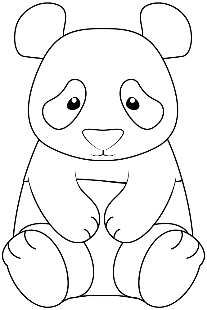 Panda Coloring Page Md Coloring Page — Free Printable — free printable coloring page