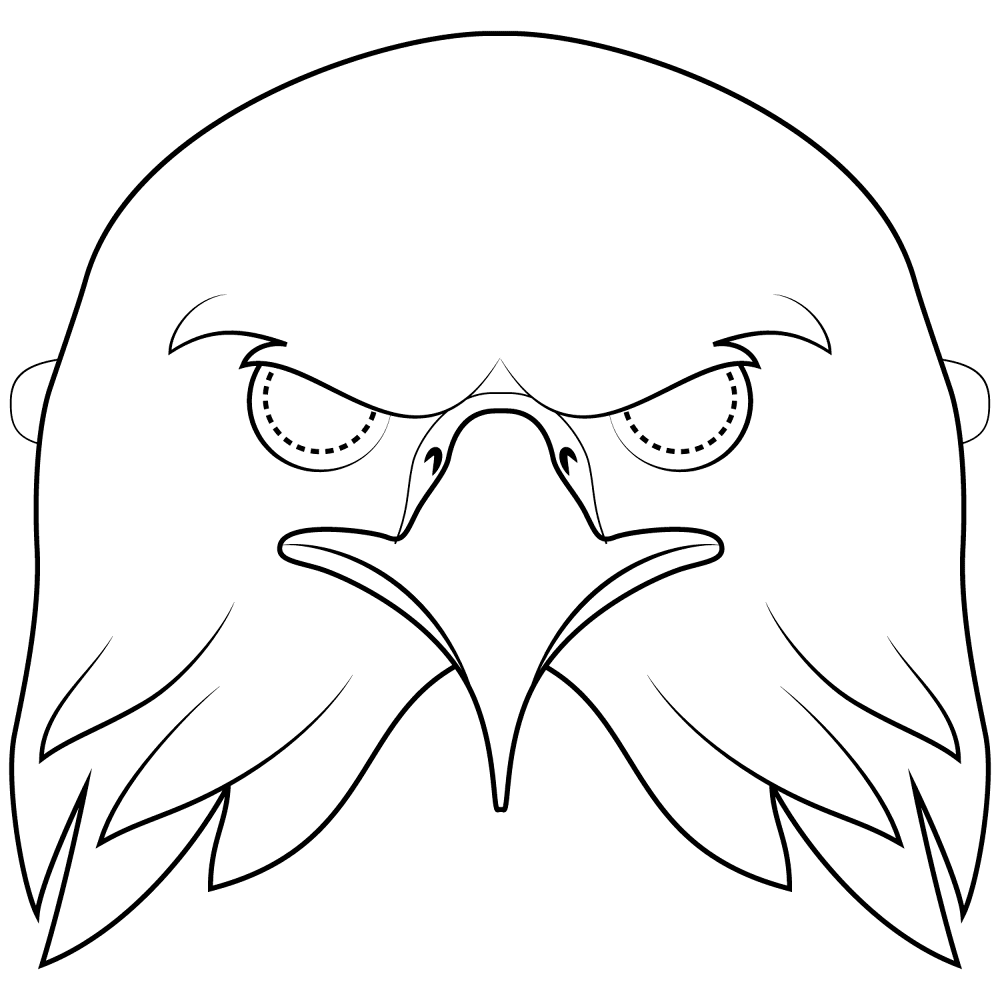 Bald Eagle Mask Coloring Page Md Coloring Page — Free Printable — free printable coloring page