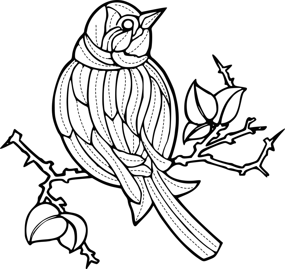 Bird 2 Coloring Page Md Coloring Page — Free Printable — free printable coloring page