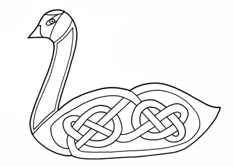 Celtic Swan Design Coloring Page Md Coloring Page — Free Printable — free printable coloring page