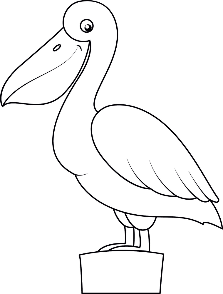 Cute Pelican Coloring Page Md Coloring Page — Free Printable — free printable coloring page