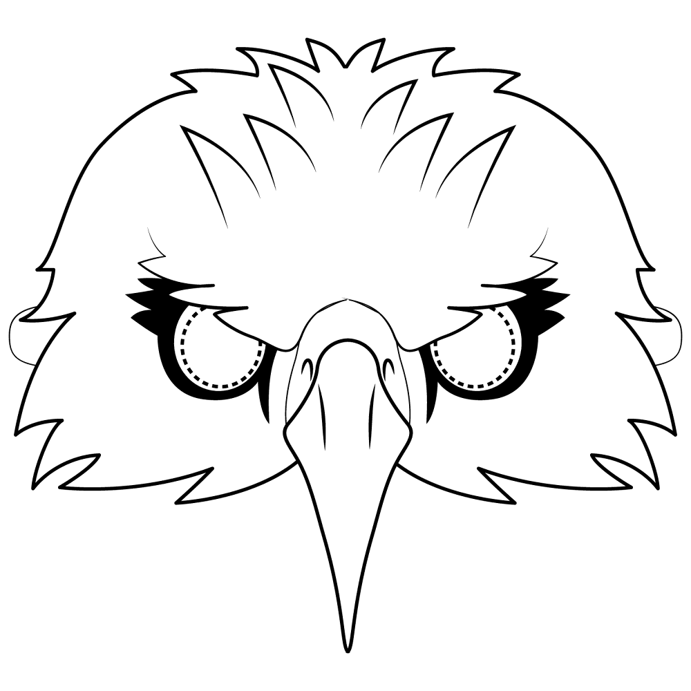 Eagle Mask Coloring Page Md Coloring Page — Free Printable — free printable coloring page