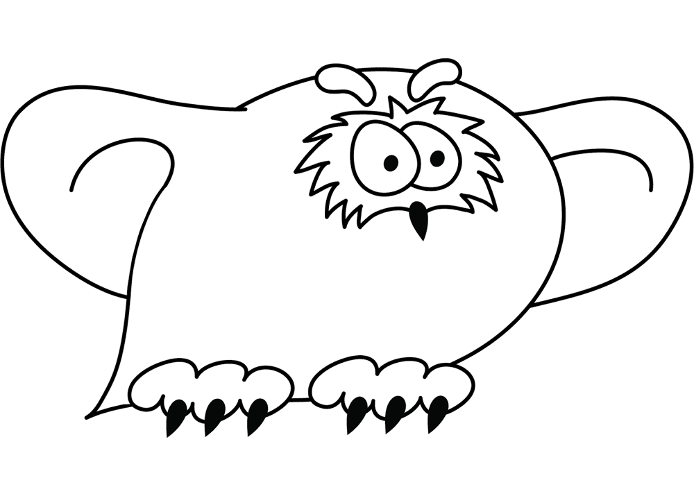Funny Snowy Owl Coloring Page Md Coloring Page — Free Printable — free printable coloring page