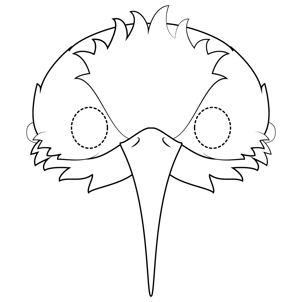 Hummingbird Mask Coloring Page Md Coloring Page — Free Printable — free printable coloring page
