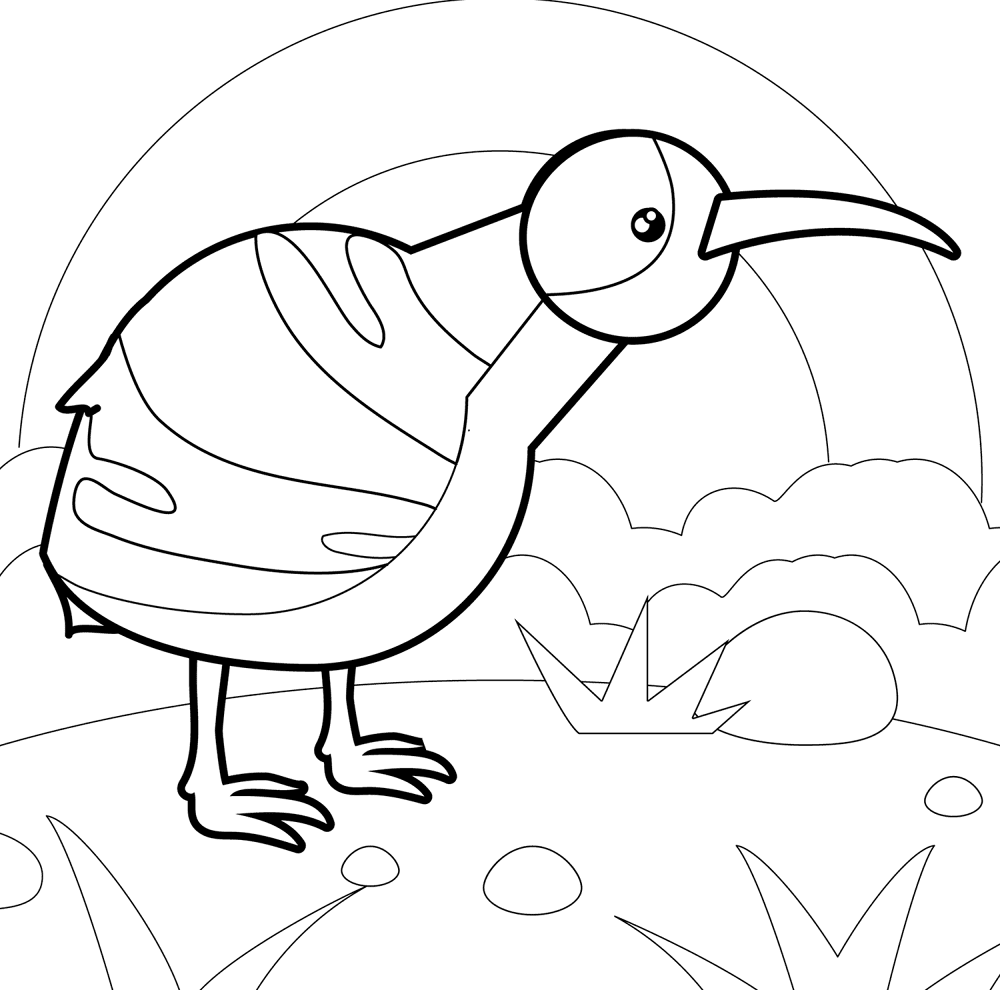 Kiwi 2 Coloring Page Md Coloring Page — Free Printable — free printable coloring page