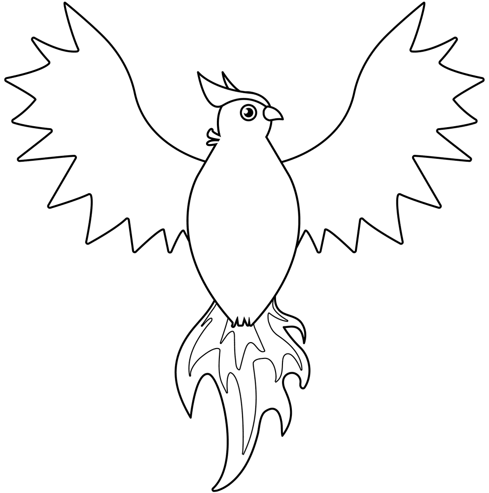 Phoenix Coloring Page Md Coloring Page — Free Printable — free printable coloring page