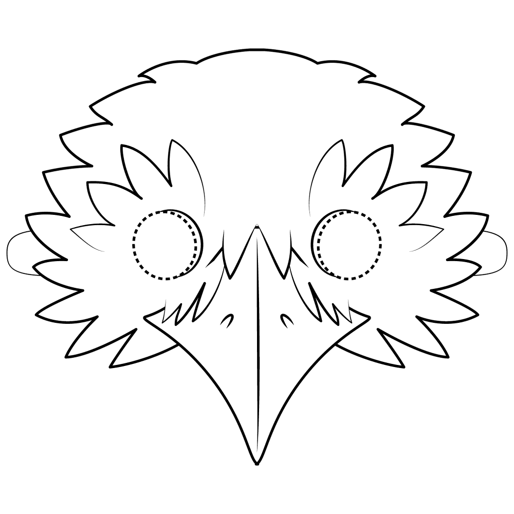 Raven Mask Coloring Page Md Coloring Page — Free Printable — free printable coloring page