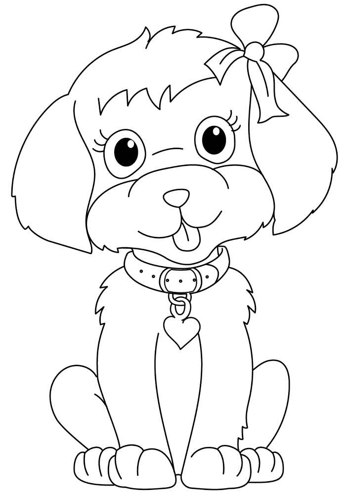 Barbie Dog Coloring Page Md Coloring Page — Free Printable — free printable coloring page