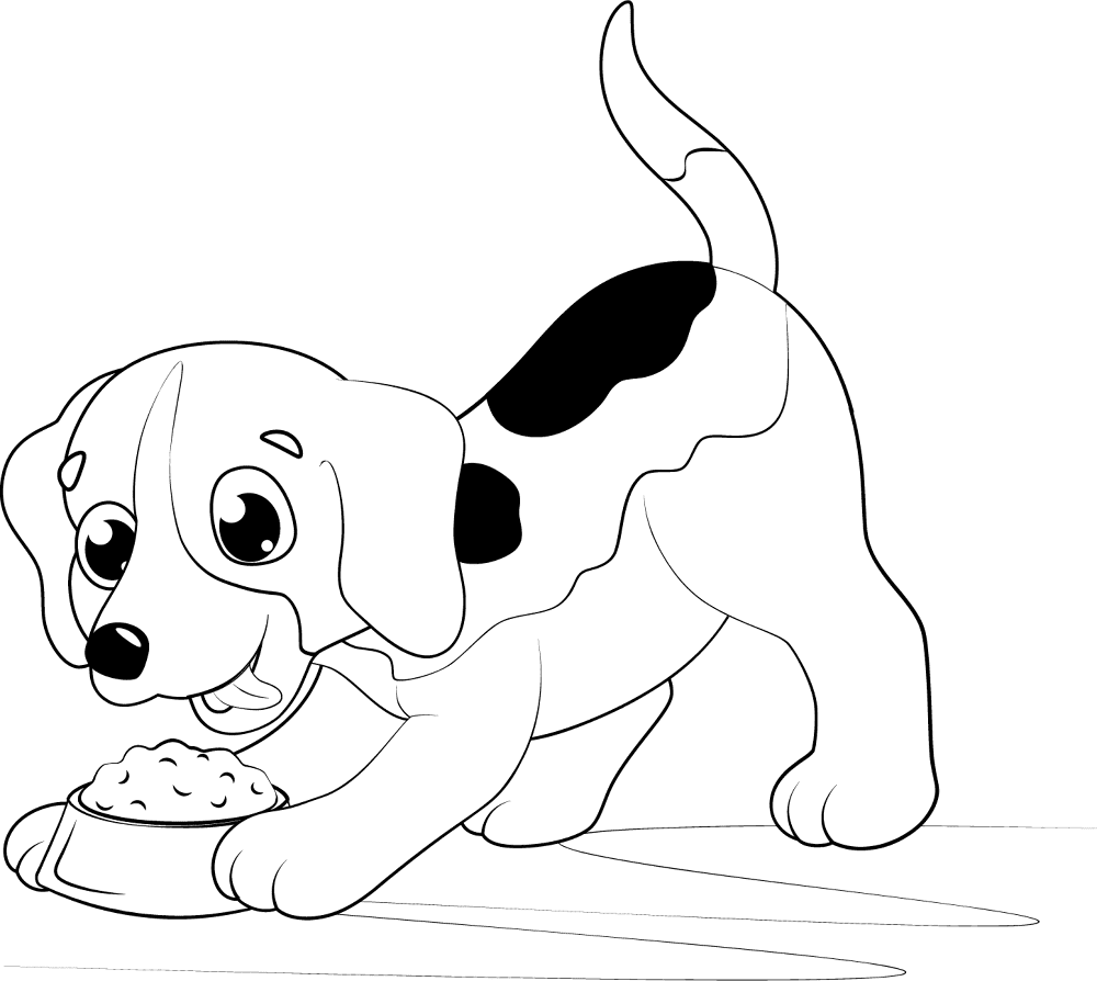 Beagle Puppy Coloring Page Md Coloring Page — Free Printable — free printable coloring page