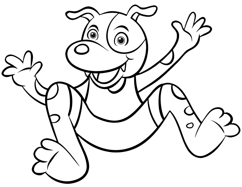 Cartoon Dog Coloring Page Md Coloring Page — Free Printable — free printable coloring page