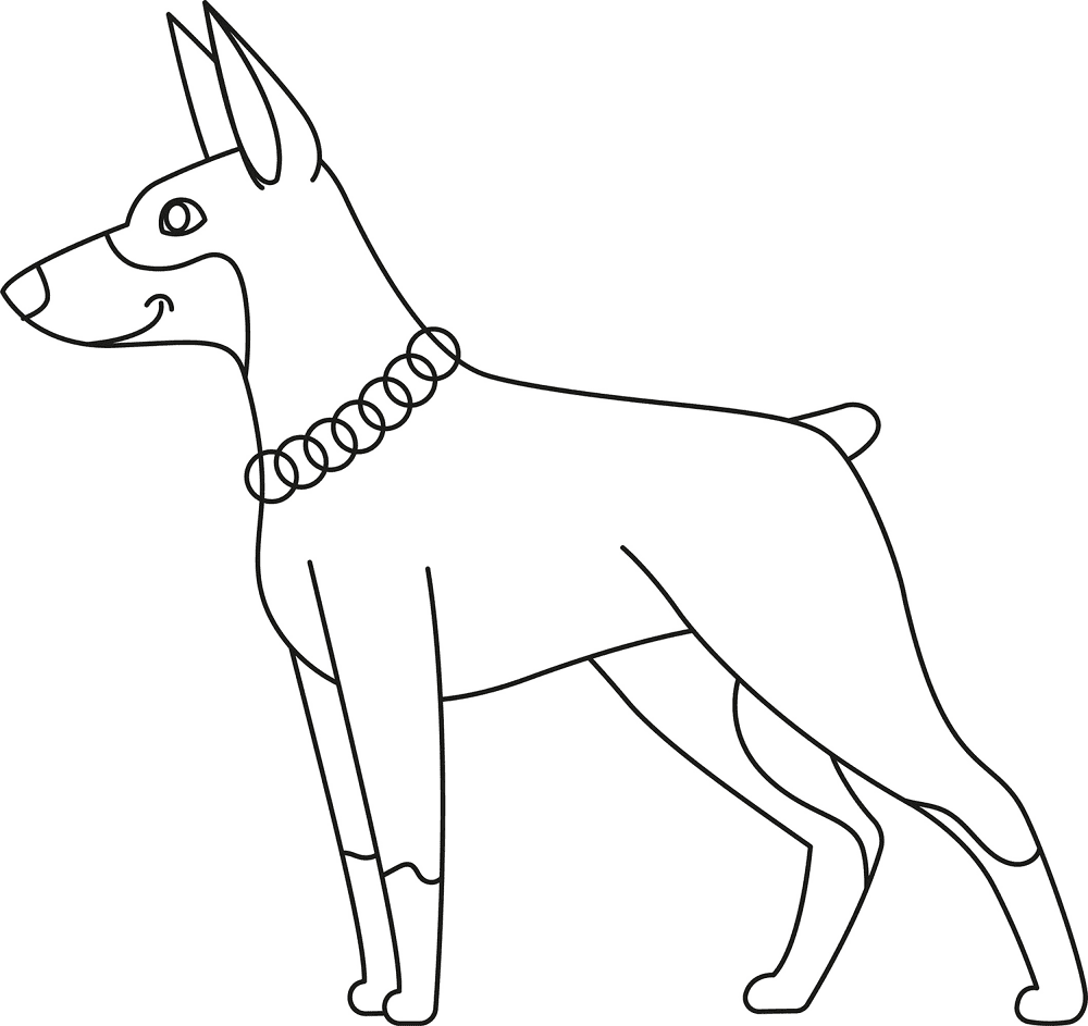 Doberman Coloring Page Md Coloring Page — Free Printable — free printable coloring page