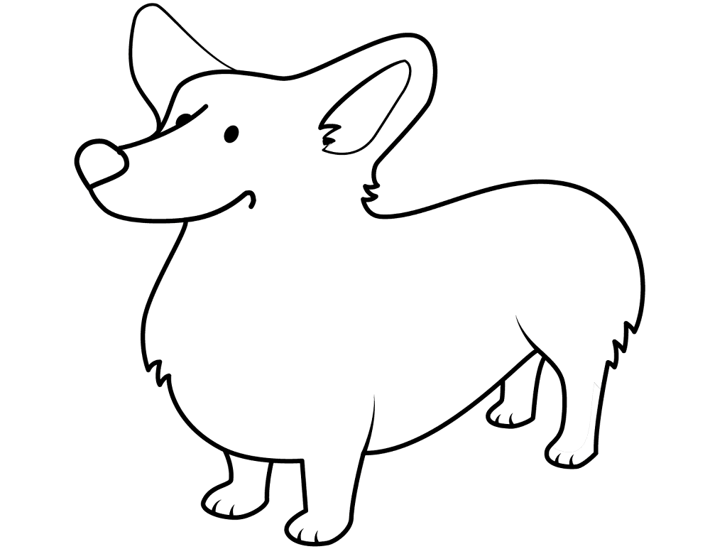 Funny Corgi Coloring Page Md Coloring Page — Free Printable — free printable coloring page