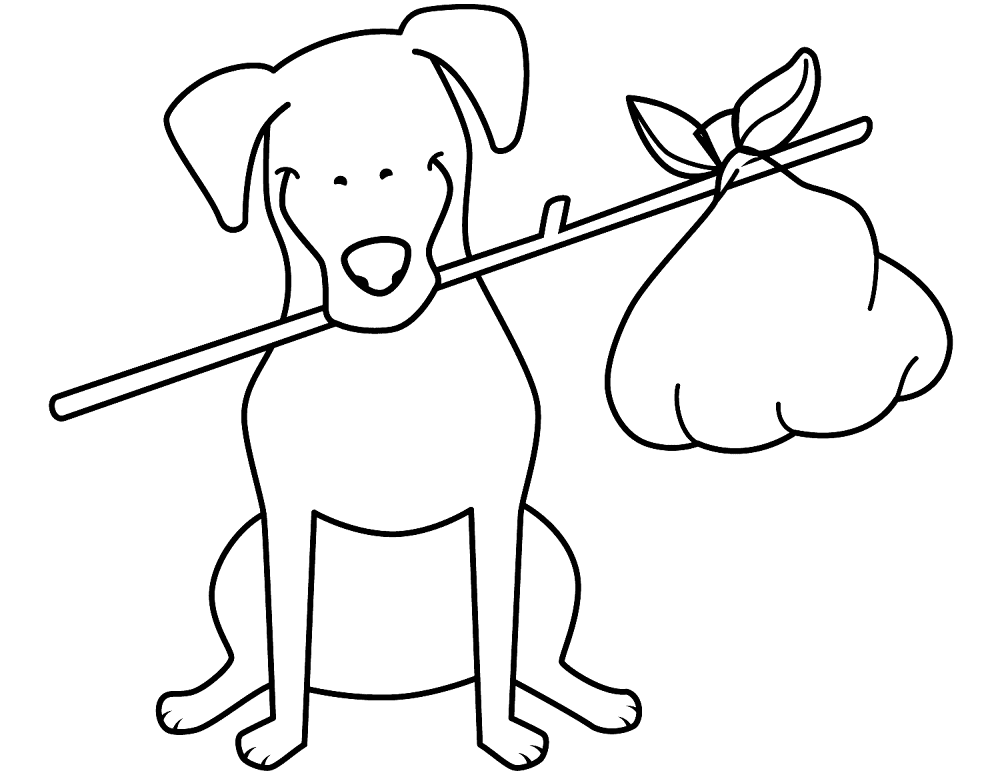 Funny Jack Russell Terrier With Bundle Coloring Page Md Coloring Page — Free Printable — free printable coloring page