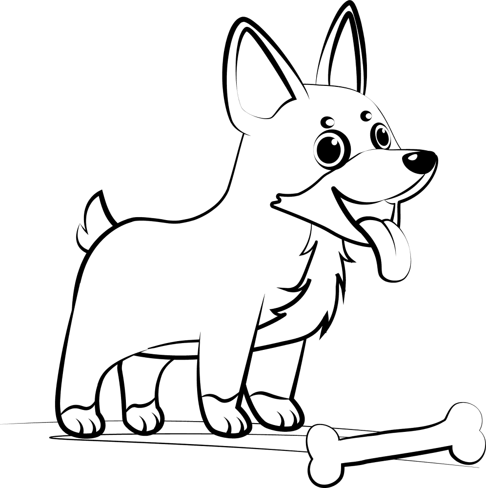 Kelpie Puppy Coloring Page Md Coloring Page — Free Printable — free printable coloring page