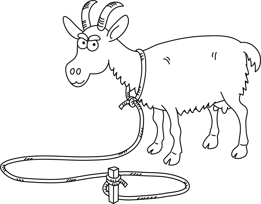 Funny Goat Coloring Page Md Coloring Page — Free Printable — free printable coloring page