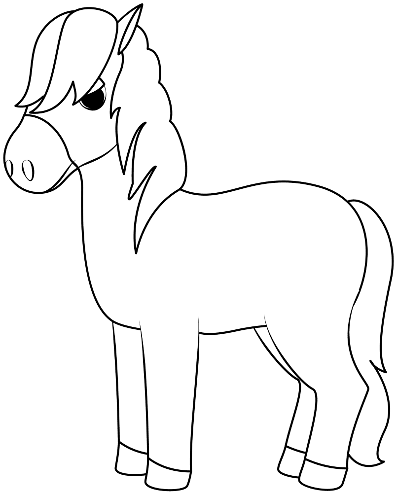 Horse Coloring Page Md Coloring Page — Free Printable — free printable coloring page