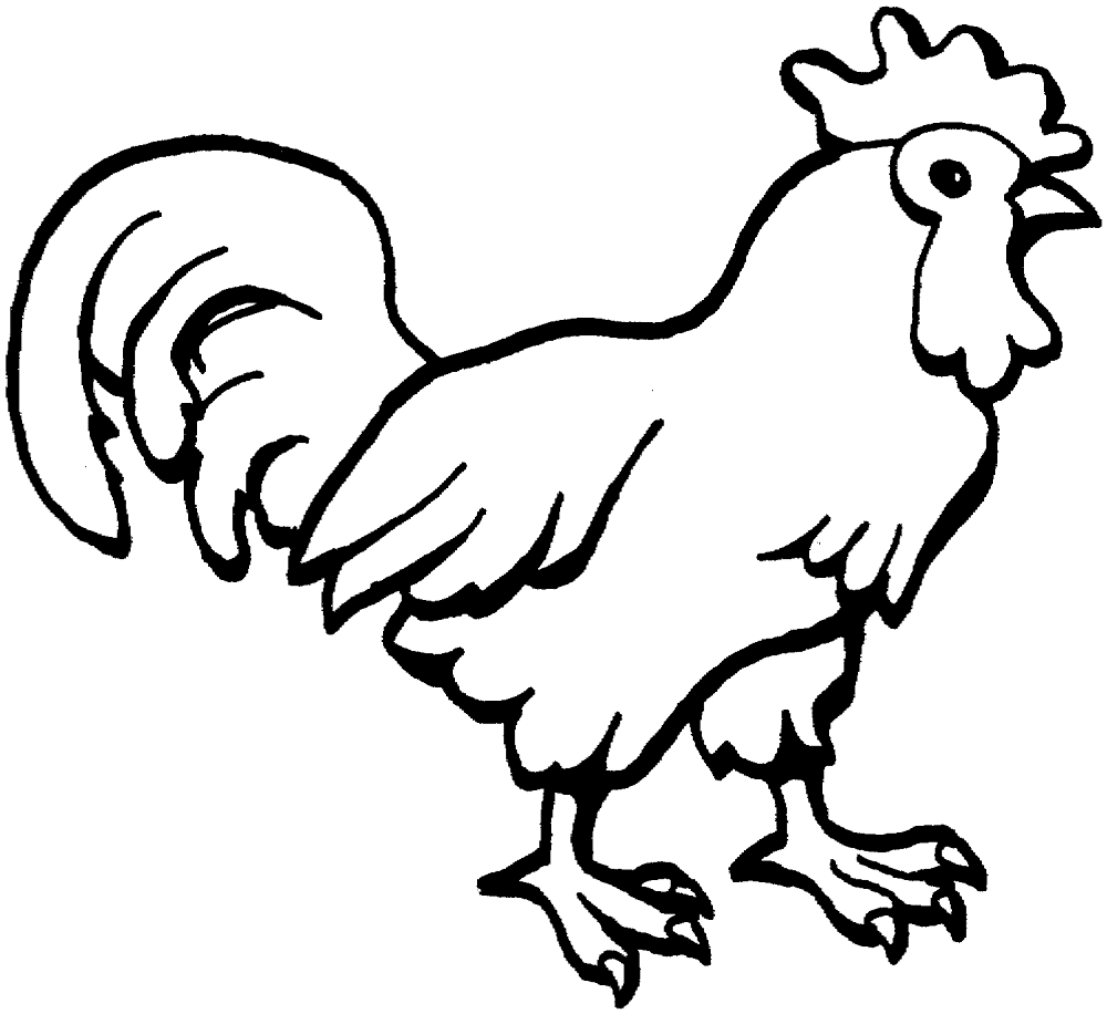 Picture Of Hen Coloring Page Md Coloring Page — Free Printable — free printable coloring page