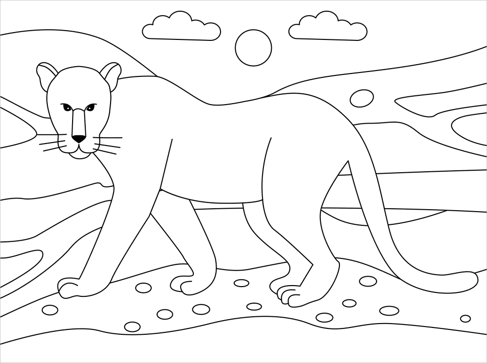 Panther Coloring Page Md Coloring Page — Free Printable — free printable coloring page