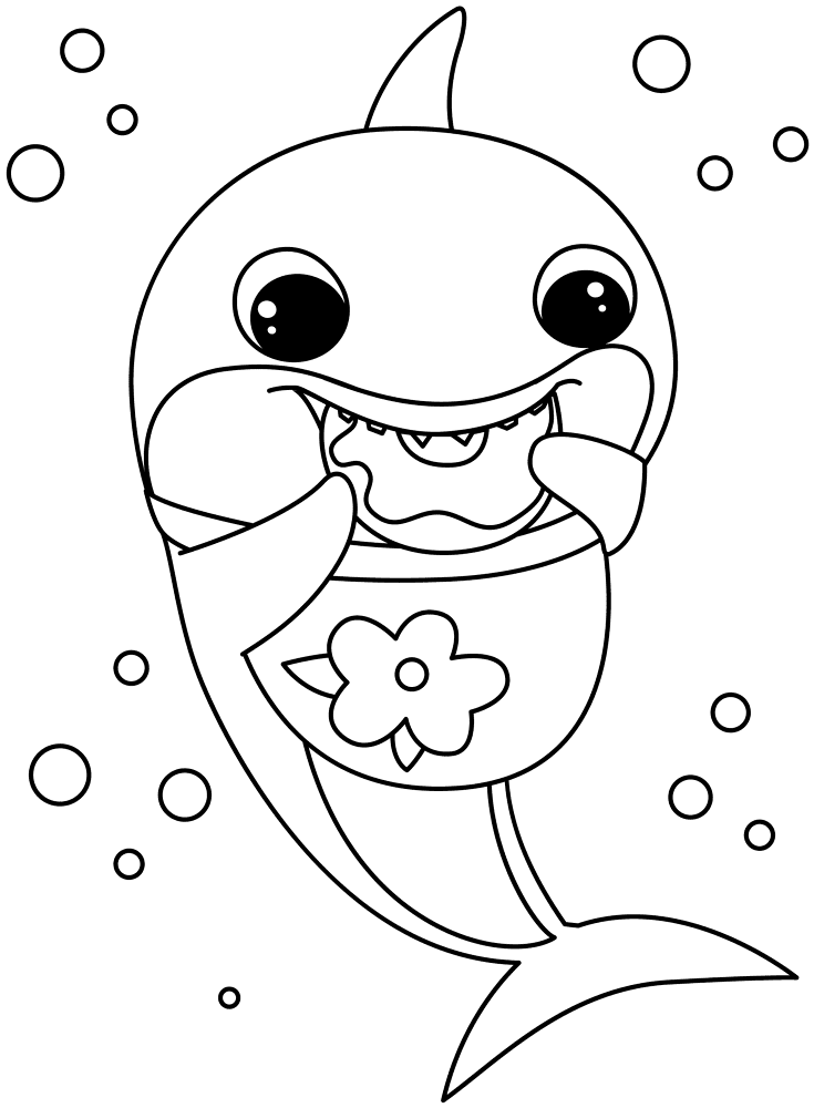 Baby Shark 6 Coloring Page Md Coloring Page — Free Printable — free printable coloring page