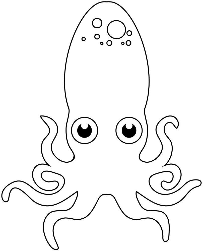 Cute Octopus Coloring Page Md Coloring Page — Free Printable — free printable coloring page
