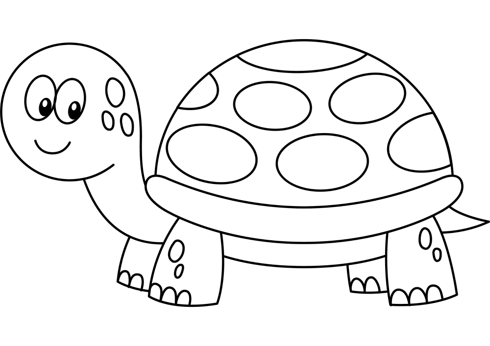Cute Turtle Coloring Page Md Coloring Page — Free Printable — free printable coloring page