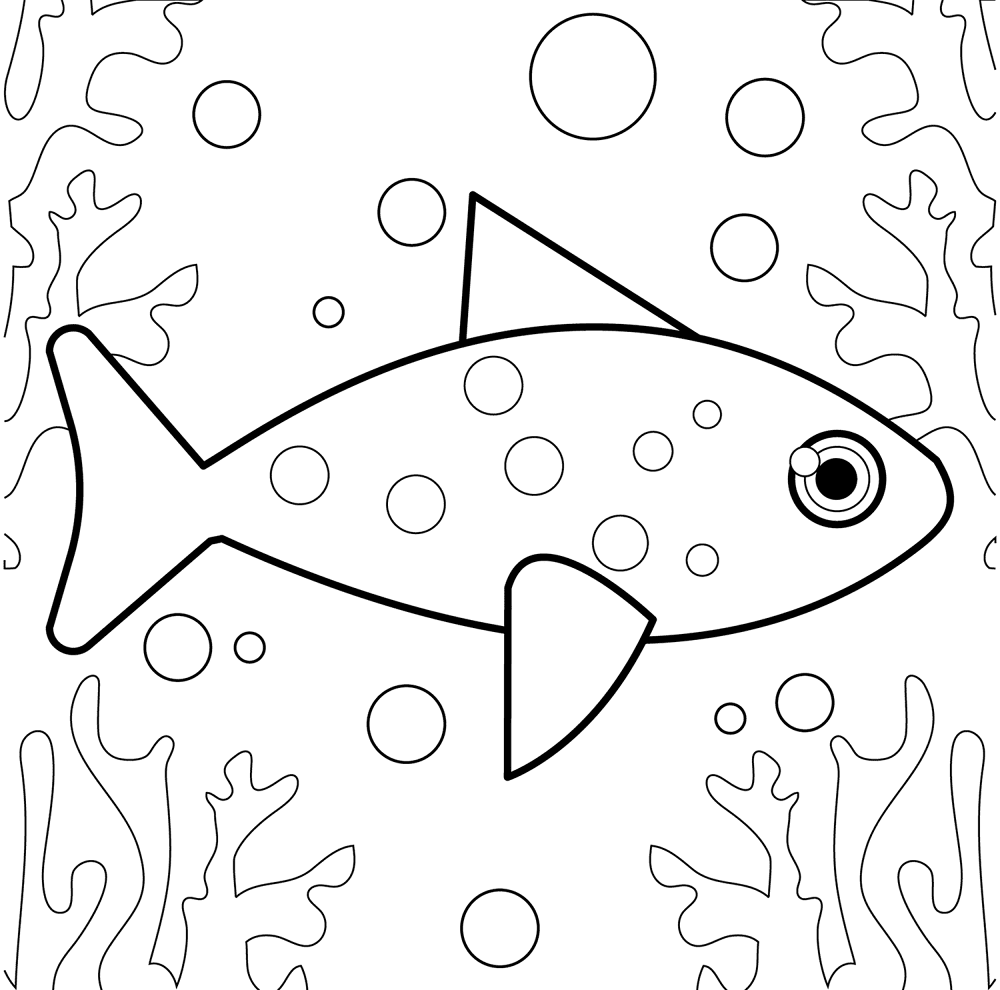 Fish 2 Coloring Page Md Coloring Page — Free Printable — free printable coloring page
