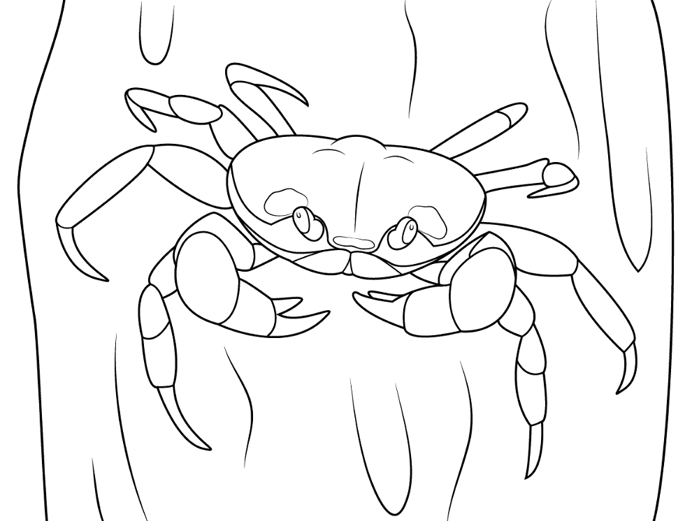 Halloween Crab Coloring Pages Md Coloring Page — Free Printable — free printable coloring page