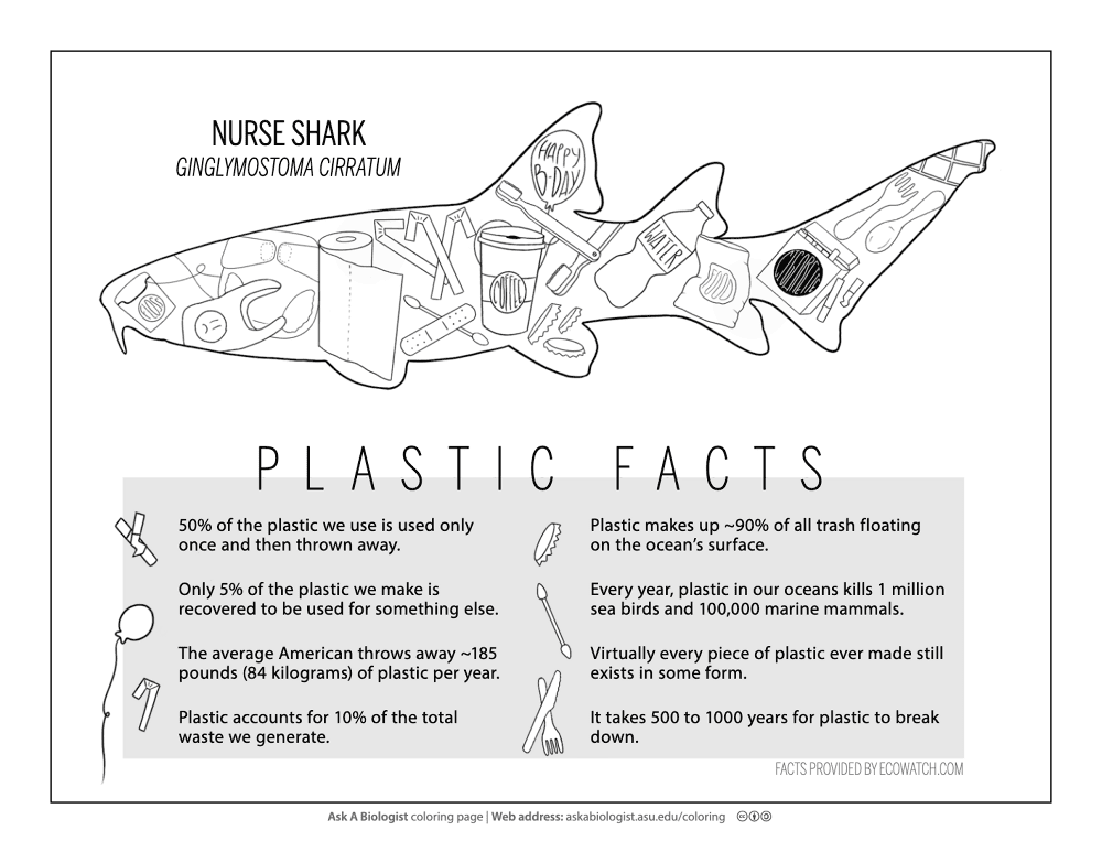 How Plastic Affects Ocean Animals Md Coloring Page — Free Printable — free printable coloring page