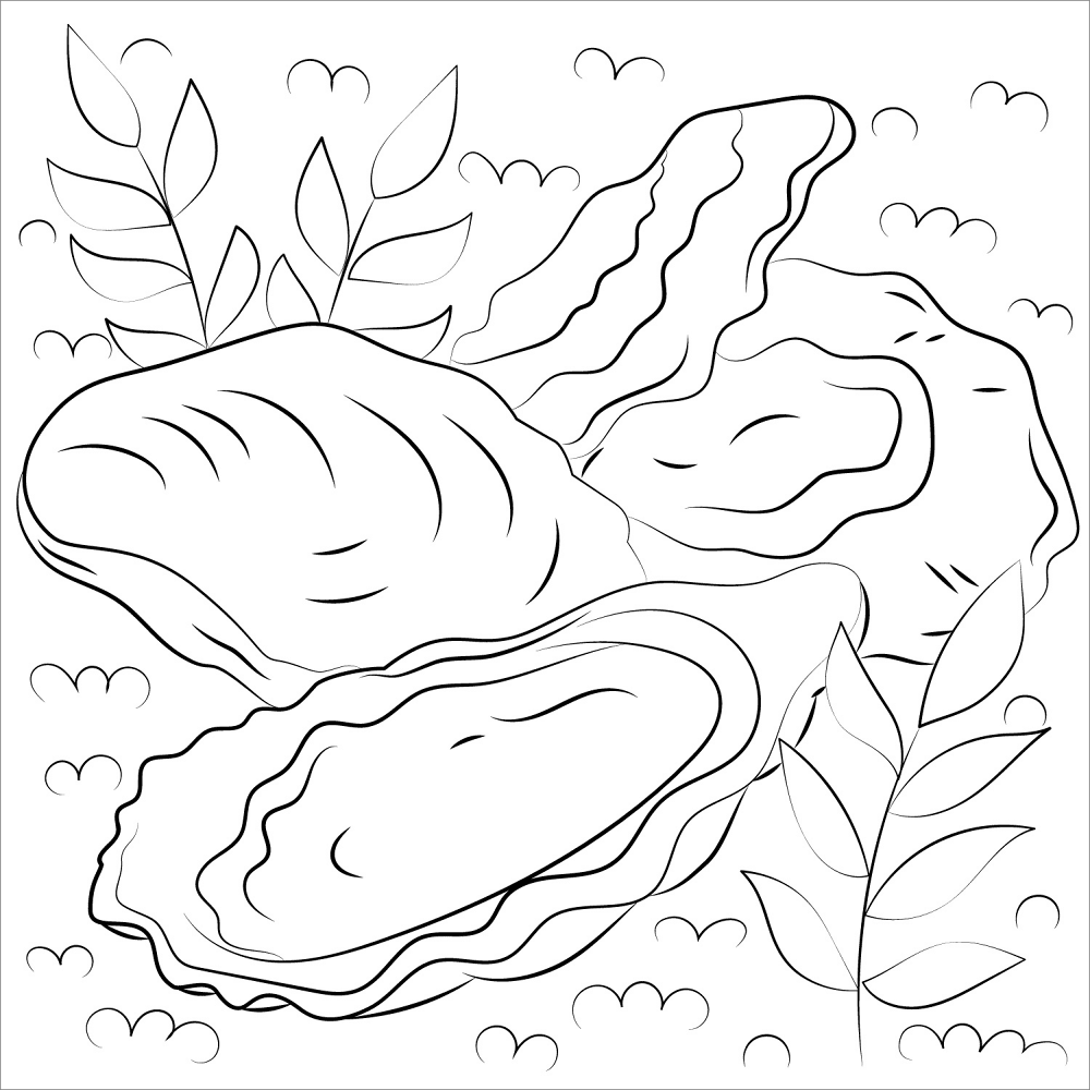 Oyster Coloring Page Md Coloring Page — Free Printable — free printable coloring page