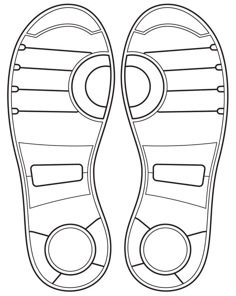 Shoe Soles Coloring Page Md Coloring Page — Free Printable — free printable coloring page