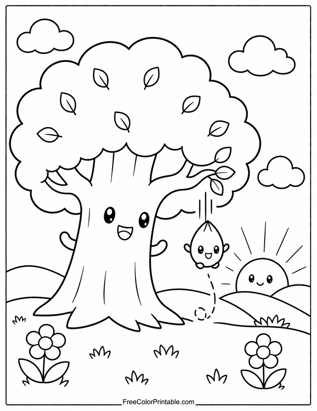 Happy Tree And Friendly Seed Drop