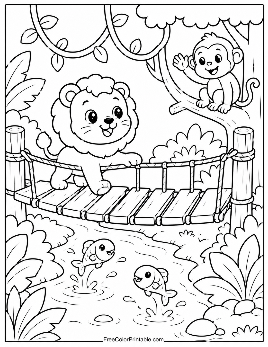 Jungle Adventure With A Lion Cub