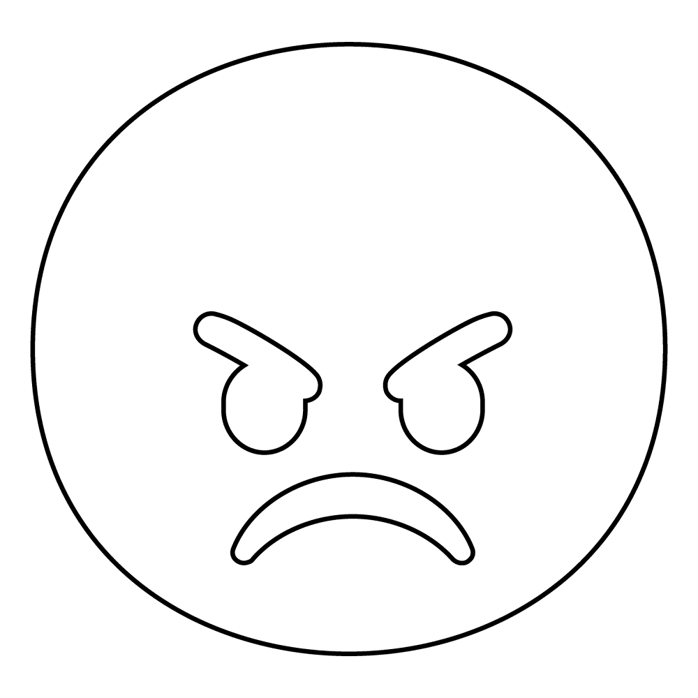 101 Angry Face Emoji Coloring Page Md Coloring Page — Free Printable — free printable coloring page