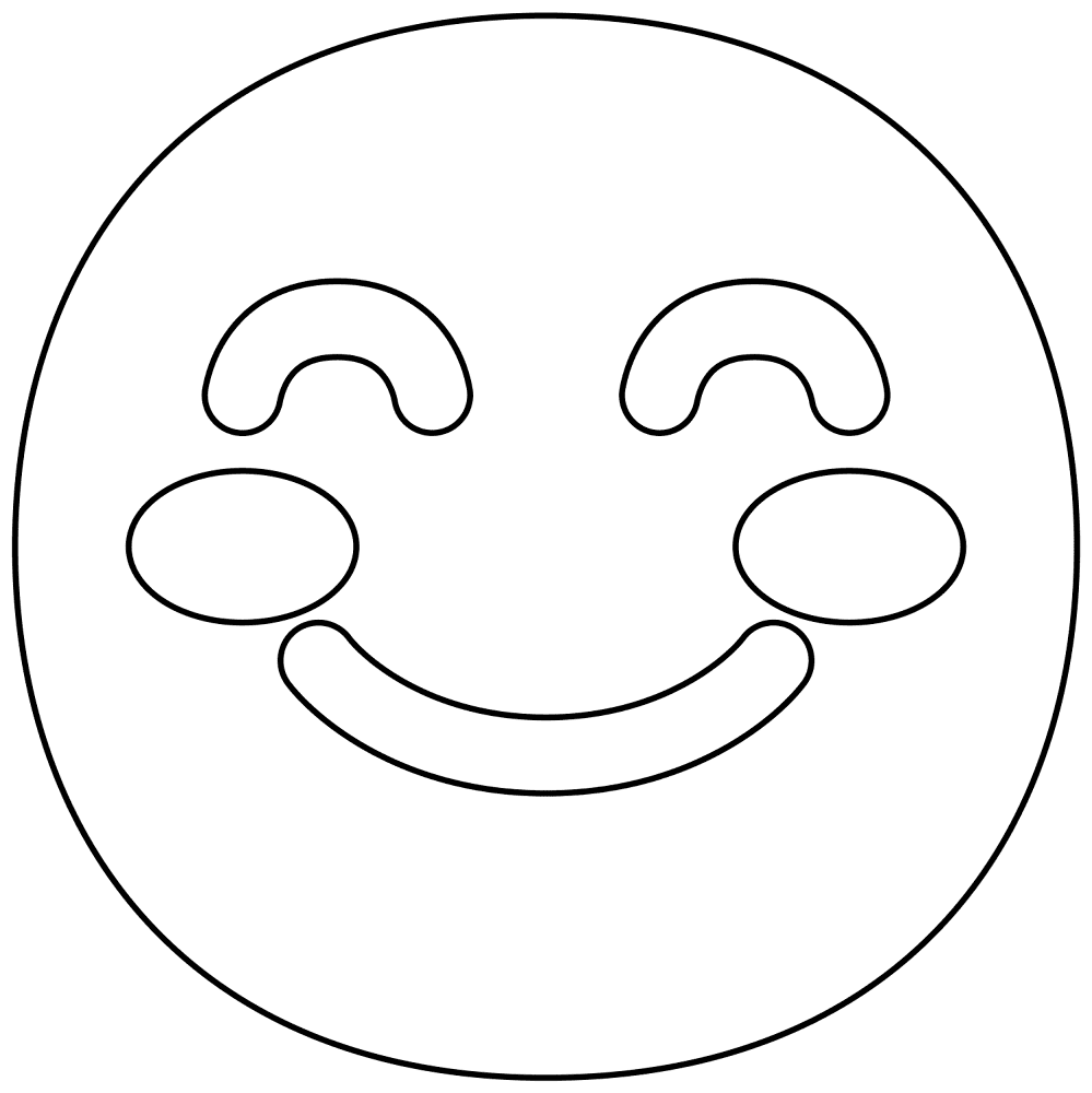 12 Smiling Face With Smiling Eyes Emoji 1f60a Coloring Page Md Coloring Page — Free Printable — free printable coloring page