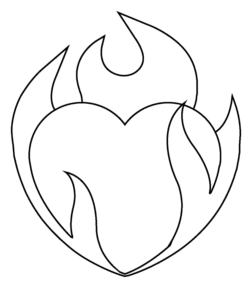 139 Heart On Fire Emoji Coloring Page Md Coloring Page — Free Printable — free printable coloring page