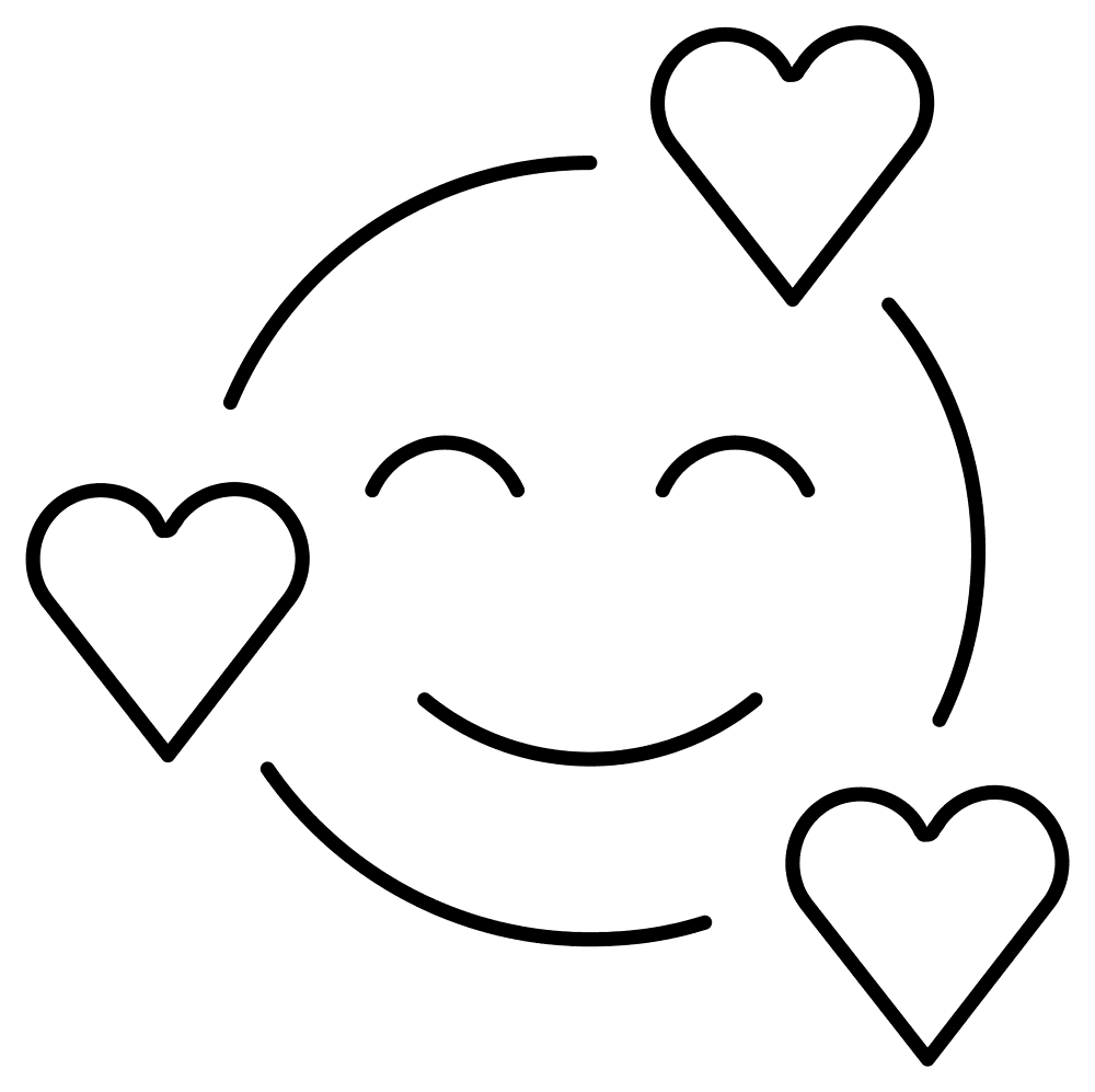 15 Smiling Face With Hearts Emoji Coloring Page Md Coloring Page — Free Printable — free printable coloring page