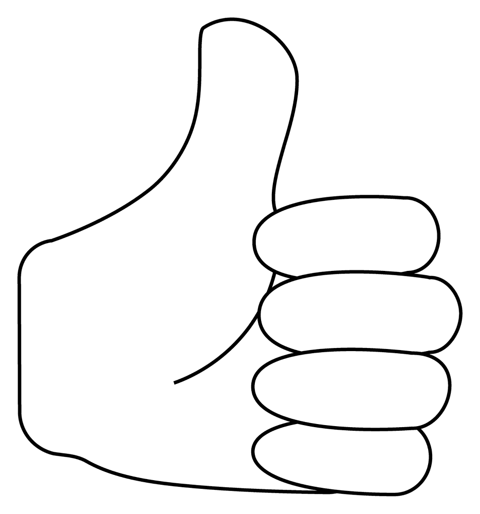 189 Thumbs Up Emoji Coloring Page Md Coloring Page — Free Printable — free printable coloring page