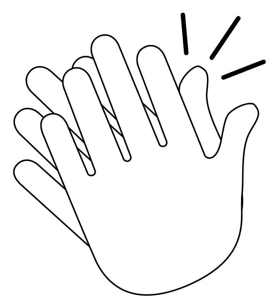 195 Clapping Hands Emoji Coloring Page Md Coloring Page — Free Printable — free printable coloring page