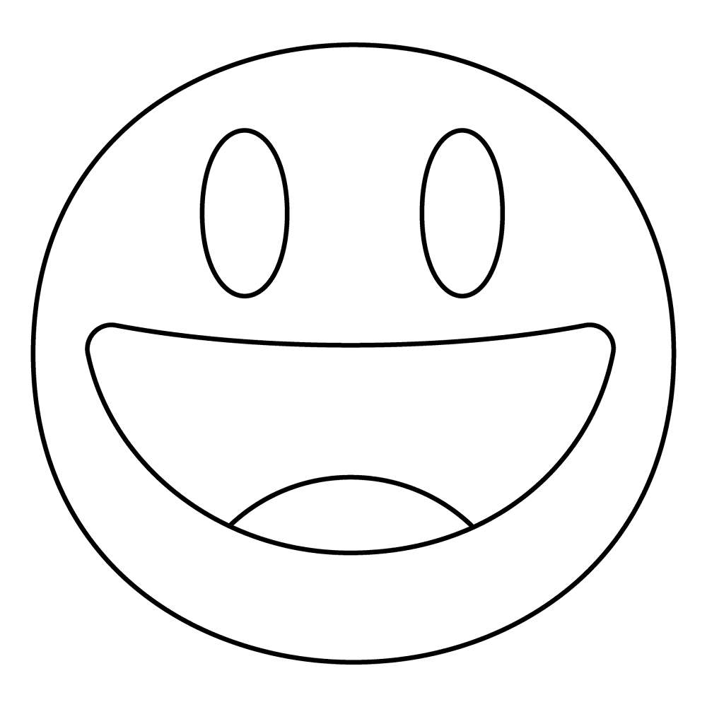 2 Grinning Face With Big Eyes Emoji Coloring Page Md Coloring Page — Free Printable — free printable coloring page