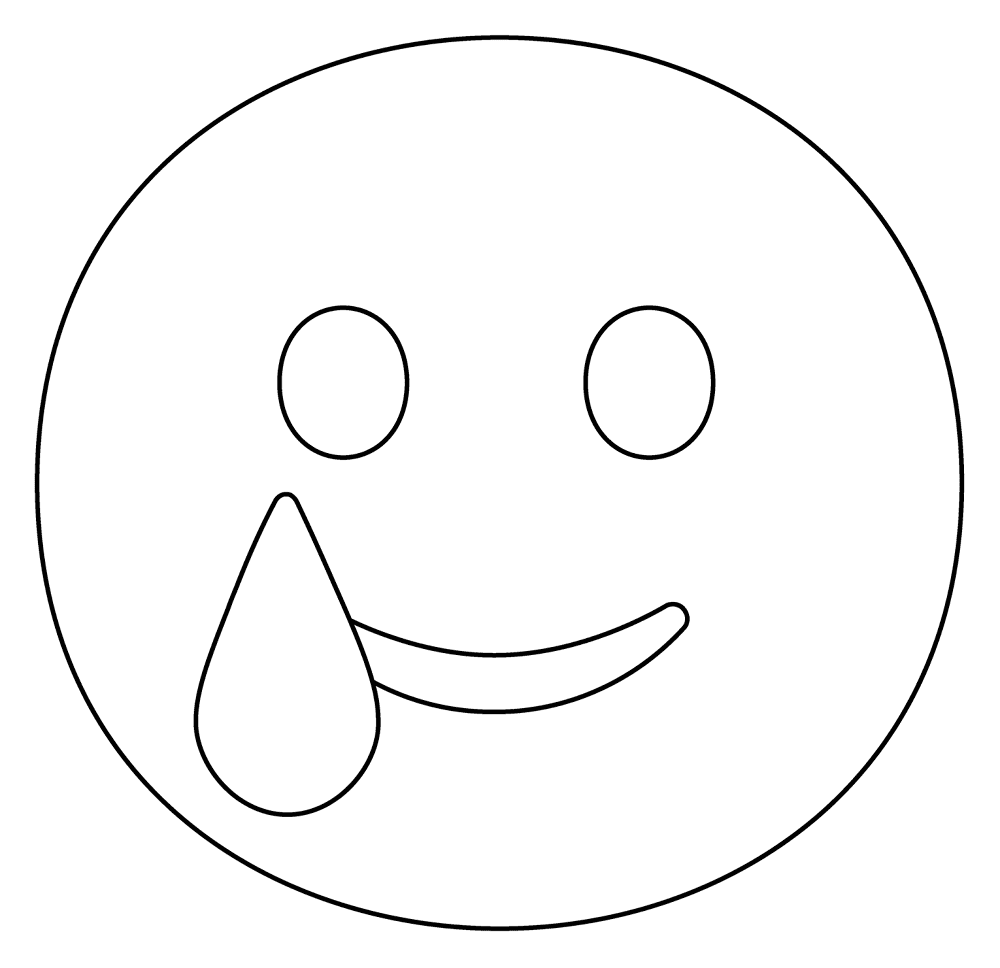 23 Smiling Face With Tear Emoji Coloring Page Md Coloring Page — Free Printable — free printable coloring page