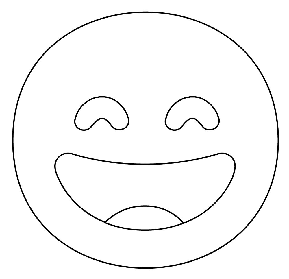 3 Grinning Face With Smiling Eyes Emoji Coloring Page Md Coloring Page — Free Printable — free printable coloring page
