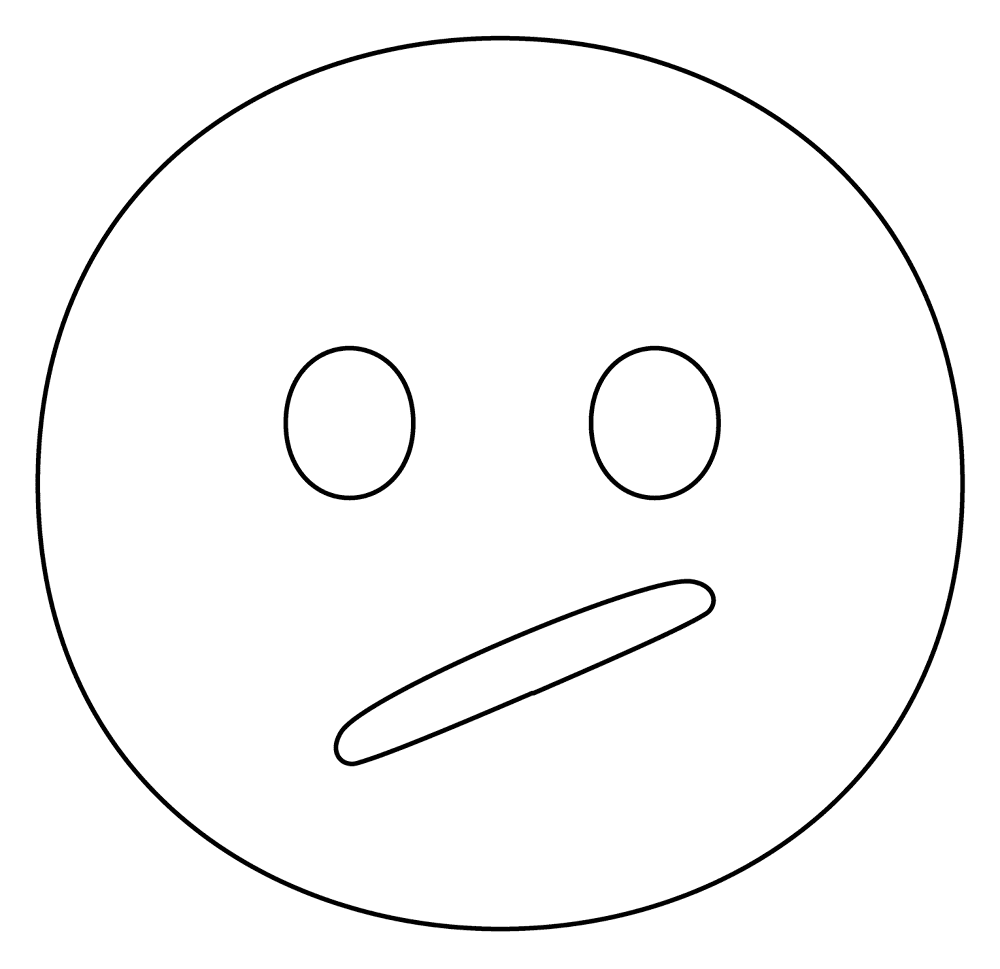 74 Face With Diagonal Mouth Emoji Coloring Page Md Coloring Page — Free Printable — free printable coloring page