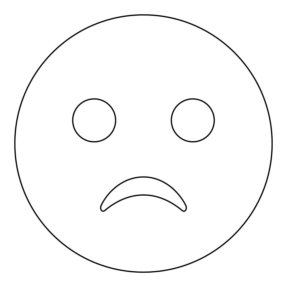 76 Slightly Frowning Face Coloring Page Md Coloring Page — Free Printable — free printable coloring page