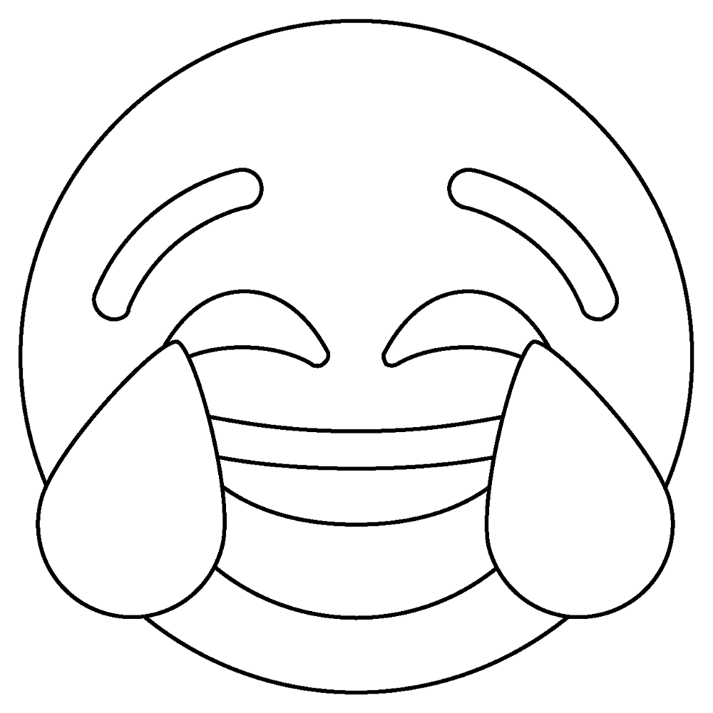 8 Face With Tears Of Joy Emoji Coloring Page Md Coloring Page — Free Printable — free printable coloring page