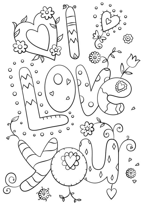 I Love You Coloring Page Md Coloring Page — Free Printable — free printable coloring page