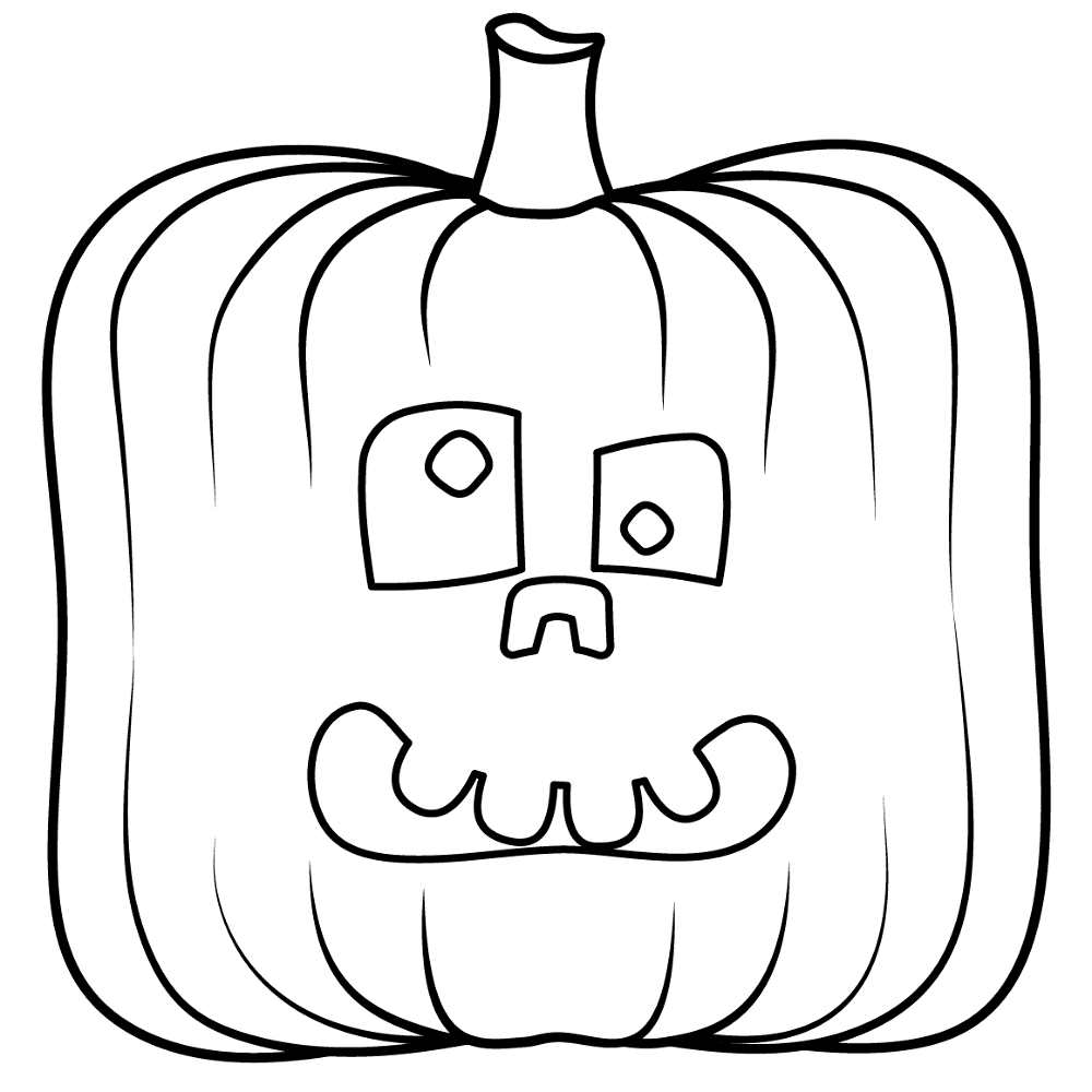 Silly Jack O Lantern 6 Coloring Page Md Coloring Page — Free Printable — free printable coloring page